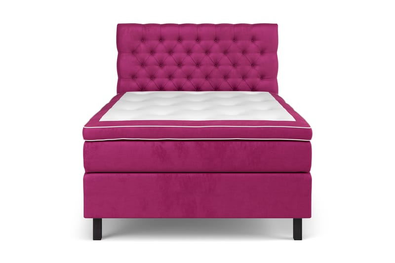 GRAND XL Kontinentalsäng 140x200 cm Rosa Sammet - Möbler - Sovrum - Sängar - Kontinentalsängar