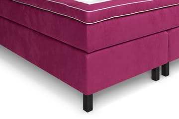GRAND XL Kontinentalsäng 160x200 cm Rosa Sammet - Möbler - Sovrum - Sängar - Kontinentalsängar