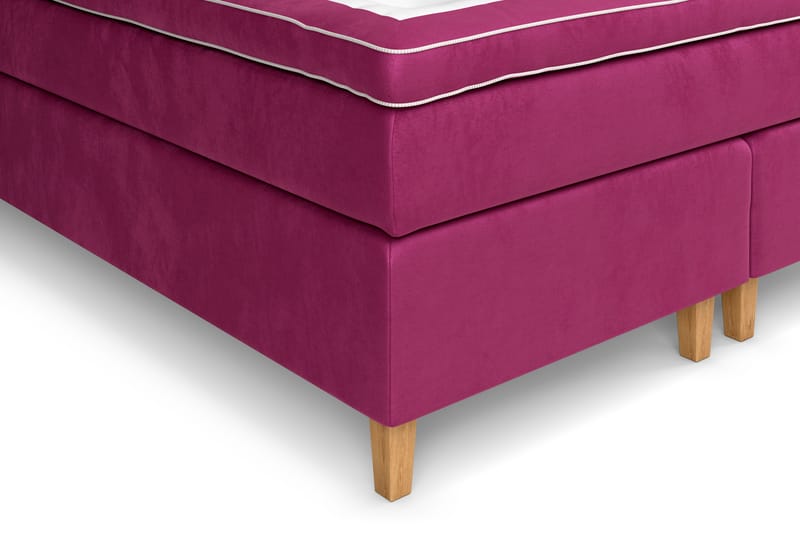 GRAND XL Kontinentalsäng 160x200 cm Rosa Sammet - Möbler - Sovrum - Sängar - Kontinentalsängar