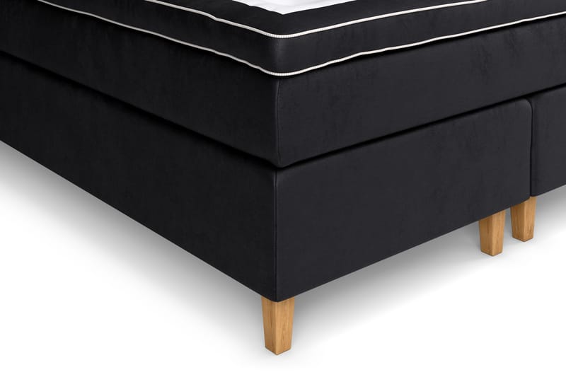 GRAND XL Kontinentalsäng 160x200 cm Svart Sammet - Möbler - Sovrum - Sängar - Kontinentalsängar