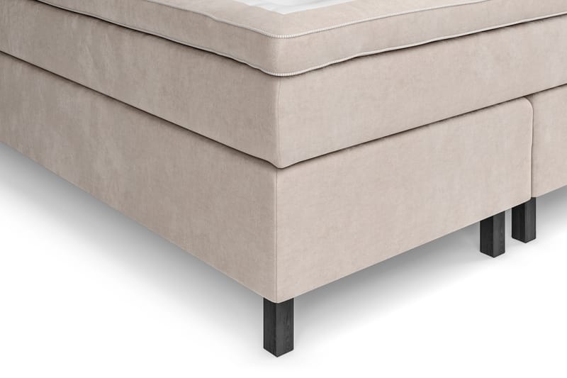 GRAND XL Kontinentalsäng 180x200 cm Beige Sammet - Möbler - Sovrum - Sängar - Komplett Sängpaket