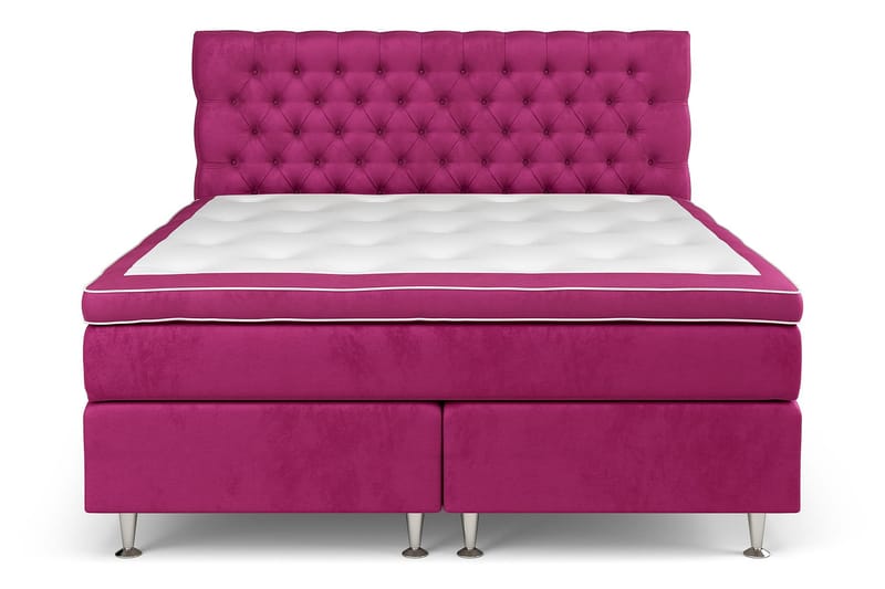 GRAND XL Kontinentalsäng 180x200 cm Rosa Sammet - Möbler - Sovrum - Sängar - Kontinentalsängar