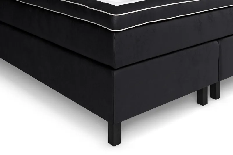 GRAND XL Kontinentalsäng 180x200 cm Svart Sammet - Möbler - Sovrum - Sängar - Kontinentalsängar