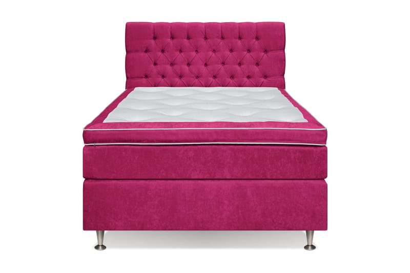 GRAND XL Sängpaket 120x200 cm Rosa Sammet - Möbler - Sovrum - Sängar - Komplett Sängpaket