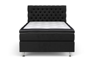 GRAND XL Sängpaket 120x200 cm Svart Sammet