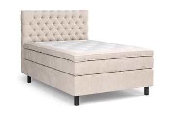 GRAND XL Sängpaket 140x200 cm Beige Sammet