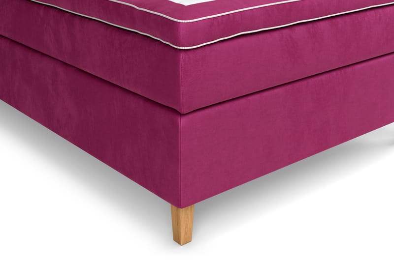 GRAND XL Sängpaket 140x200 cm Rosa Sammet - Kontinentalsängar
