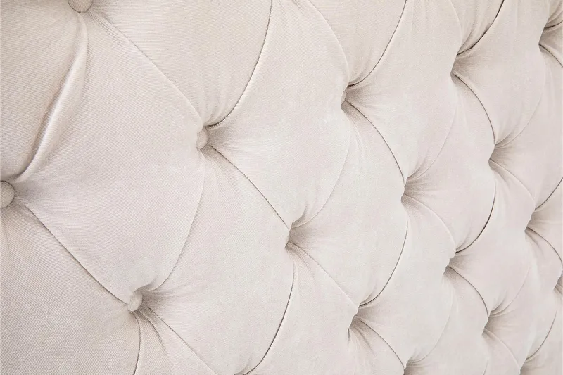 GRAND XL Sängpaket 180x200 cm Beige Sammet - Möbler - Sovrum - Sängar - Kontinentalsängar