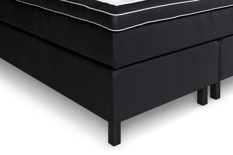 GRAND XL Sängpaket 180x200 cm Svart Sammet - Möbler - Sovrum - Sängar - Kontinentalsängar