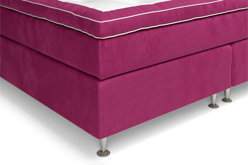 GRAND XL Sängpaket 210x210 cm Rosa Sammet - Möbler - Sovrum - Sängar - Kontinentalsängar