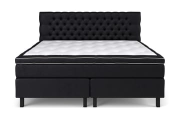 GRAND XL Sängpaket 210x210 cm Svart Sammet
