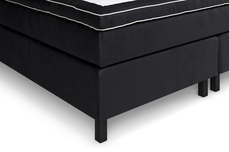 GRAND XL Sängpaket 210x210 cm Svart Sammet - Möbler - Sovrum - Sängar - Komplett Sängpaket