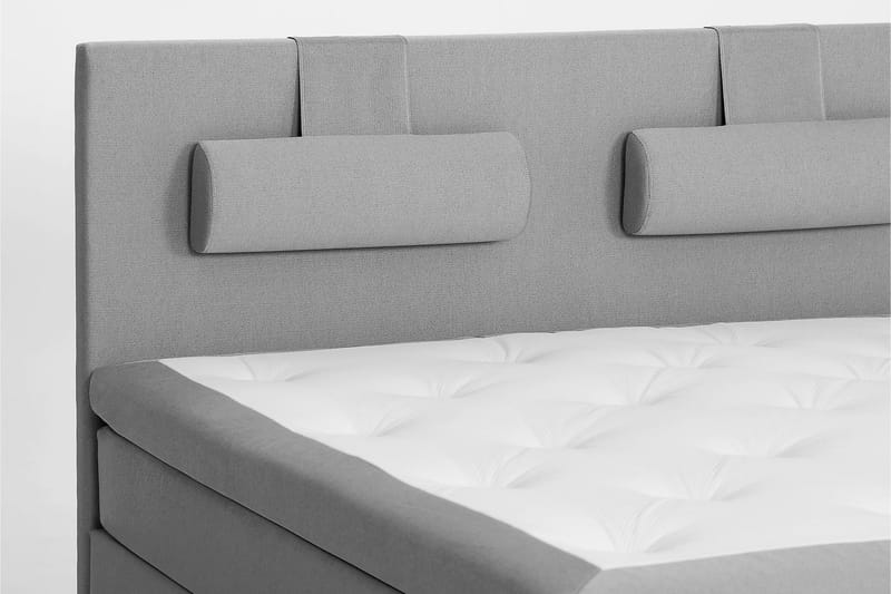 HAPPY Sängpaket 180 Memorymadrass Slät Grå - Möbler - Sovrum - Sängar - Kontinentalsängar