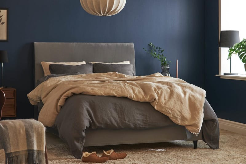 Happy Plus Kontinentalsäng 140x200 cm - Grå - Möbler - Sovrum - Sängar - Kontinentalsängar