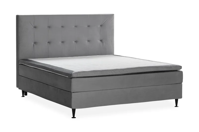 Happy Plus Sängpaket Kontinentalsäng 180x200 cm - Gr å - Möbler - Sovrum - Sängar - Kontinentalsängar