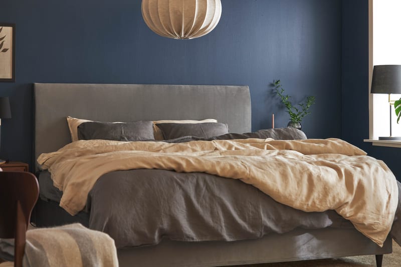 Happy Plus Sängpaket Kontinentalsäng 180x200 cm - Grå - Möbler - Sovrum - Sängar - Kontinentalsängar