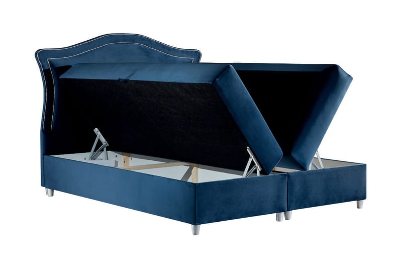 Hestra Kontinentalsäng 200x200 cm LED-belysning - Blå - Möbler - Sovrum - Sängar - Kontinentalsängar