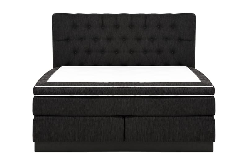 HILTON DELUXE Kontinentalsäng 160 Fast Polyeterskum Svart - Möbler - Sovrum - Sängar - Kontinentalsängar