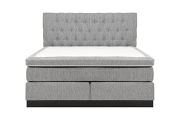 HILTON DELUXE Kontinentalsäng 160 Fast Polyeterskum Ljusgrå - Möbler - Sovrum - Sängar - Kontinentalsängar