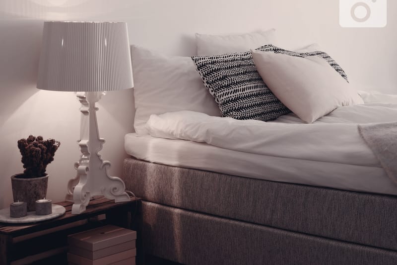 HILTON DELUXE Kontinentals�äng 180 Fast Polyeterskum Ljusgrå - Möbler - Sovrum - Sängar - Kontinentalsängar