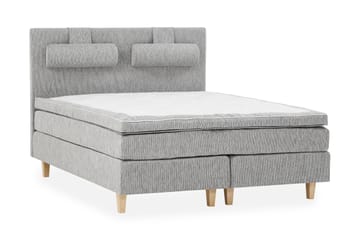 HILTON DELUXE Kontinentalsäng 180 Fast Polyeterskum Ljusgrå