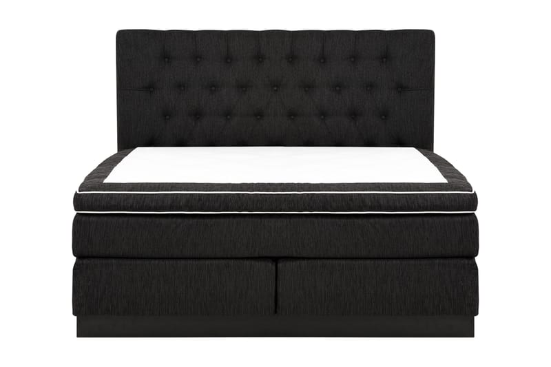 HILTON DELUXE Kontinentalsäng 180 Fast Polyeterskum Svart - Möbler - Sovrum - Sängar - Kontinentalsängar