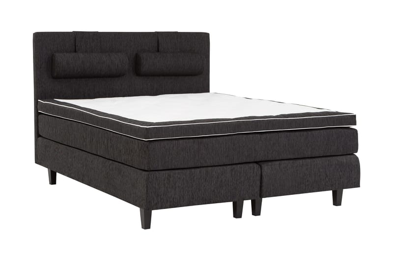 HILTON DELUXE Kontinentalsäng 180 Fast Polyeterskum Svart - Möbler - Sovrum - Sängar - Kontinentalsängar