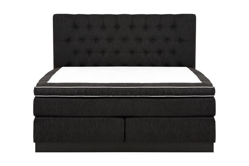 HILTON DELUXE Kontinentalsäng 180 Fast Polyeterskum Svart - Möbler - Sovrum - Sängar - Kontinentalsängar