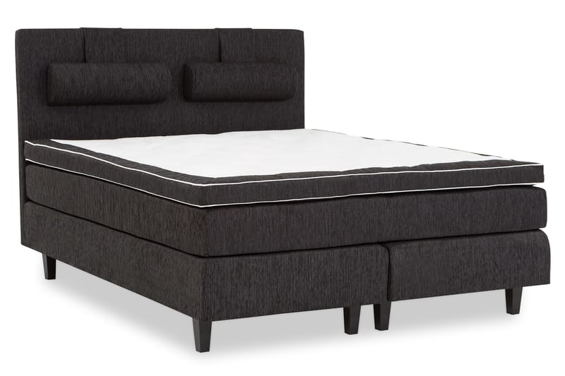 HILTON DELUXE Kontinentalsäng 180 Fast Polyeterskum Svart - Möbler - Sovrum - Sängar - Kontinentalsängar