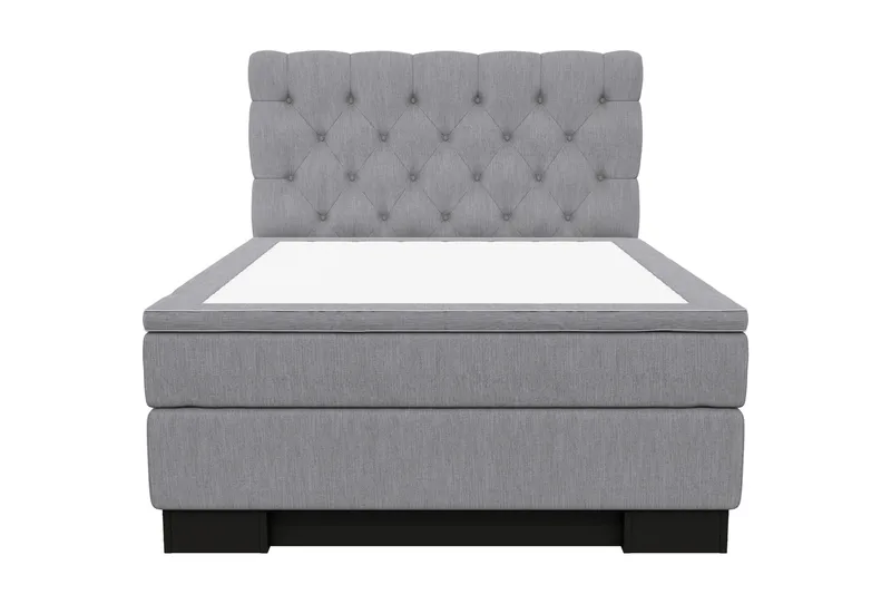 Hilton Lyx Kontinentalsäng 120x200, Ljusgrå