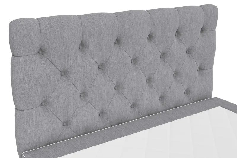 Hilton Lyx Kontinentalsäng 120x200 - Ljusgrå - Möbler - Sovrum - Sängar - Kontinentalsängar
