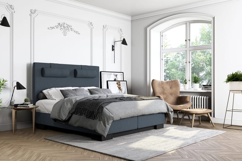 Hilton Lyx Kontinentalsäng 180x200 - Mörkblå - Möbler - Sovrum - Sängar - Kontinentalsängar