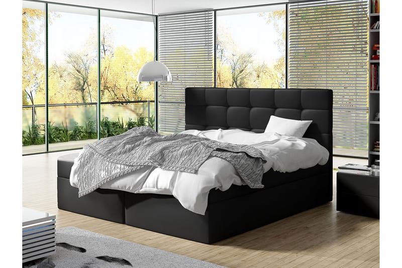 HOSTOEN Kontinentalsäng 140x200 cm Svart - Möbler - Sovrum - Sängar - Kontinentalsängar