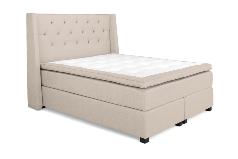 HUNT Kontinentalsäng 160 Beige - Möbler - Sovrum - Sängar - Kontinentalsängar