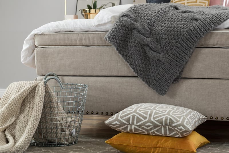 Jolie Komplett Sängpaket 140x200 - Beige - Möbler - Sovrum - Sängar - Kontinentalsängar