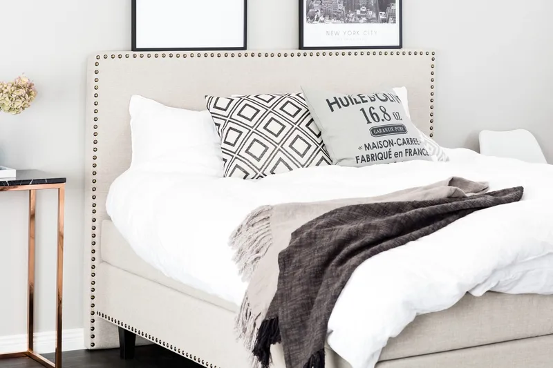 Jolie Komplett Sängpaket 160x200 - Beige - Möbler - Sovrum - Sängar - Kontinentalsängar