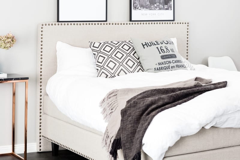 Jolie Komplett Sängpaket 160x200 - Beige - Möbler - Sovrum - Sängar - Kontinentalsängar
