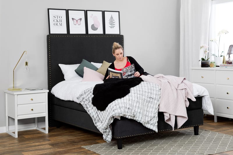 Jolie Komplett Sängpaket 160x200 - Svart - Möbler - Sovrum - Sängar - Kontinentalsängar