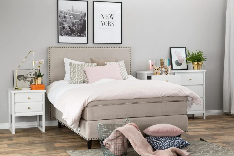 Jolie Kontinentalsäng 140 - Beige - Möbler - Sovrum - Sängar - Kontinentalsängar