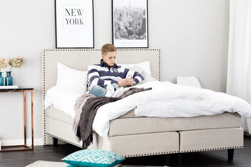 Jolie Kontinentalsäng 180x200 cm - Beige - Möbler - Sovrum - Sängar - Kontinentalsängar