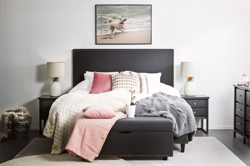 Jolie Kontinentalsäng 180x200 cm - Svart - Möbler - Sovrum - Sängar - Kontinentalsängar