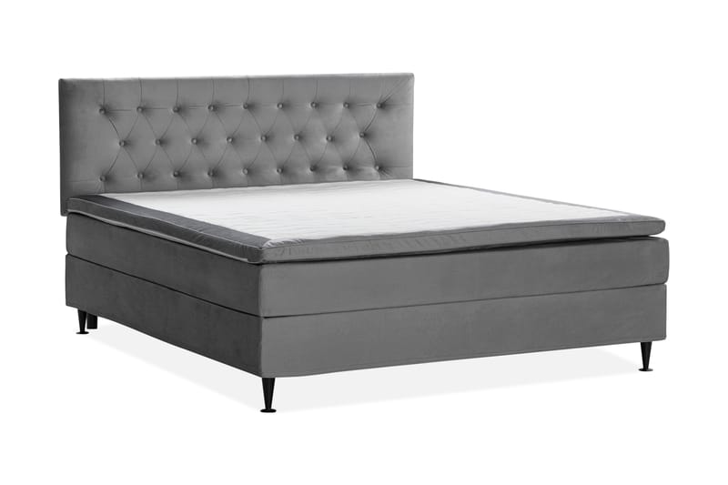 JOLLY PLUSS Sängpaket Kontinentalsäng 180x200 cm Grå - Grå - Möbler - Sovrum - Sängar - Komplett Sängpaket