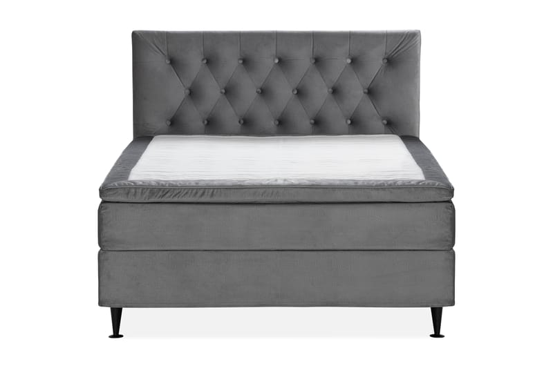 JOLLY PLUSS Sängpaket Kontinentalsäng 140x200 cm Grå - Grå - Möbler - Sovrum - Sängar - Komplett Sängpaket