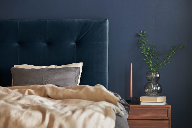 JOLLY PLUSS Sängpaket Kontinentalsäng 120x200 cm Mörkblå - Mörkblå - Möbler - Sovrum - Sängar - Komplett Sängpaket