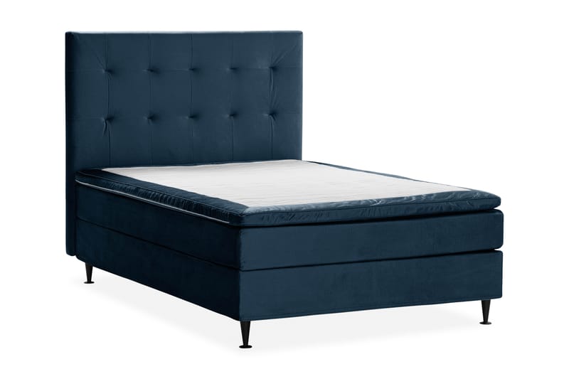 JOLLY PLUSS Sängpaket Kontinentalsäng 120x200 cm Mörkblå - Mörkblå - Möbler - Sovrum - Sängar - Komplett Sängpaket
