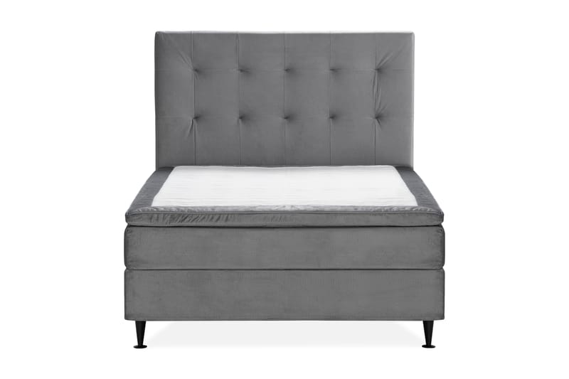 JOLLY PLUSS Sängpaket Kontinentalsäng 120x200 cm Grå - Grå - Möbler - Sovrum - Sängar - Komplett Sängpaket