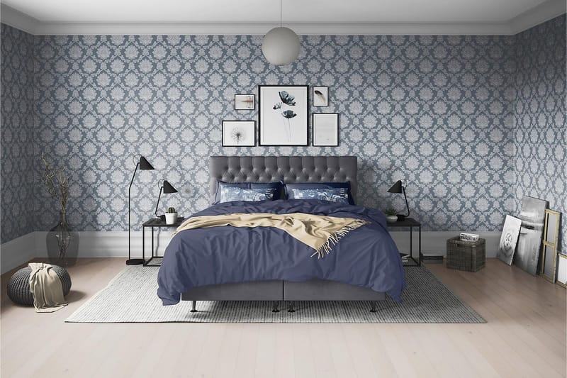 Joluma Kontinentalsäng Medium 105x200 cm - (+Fler val) 105x200 cm Mörkgrå - Möbler - Sovrum - Sängar - Kontinentalsängar