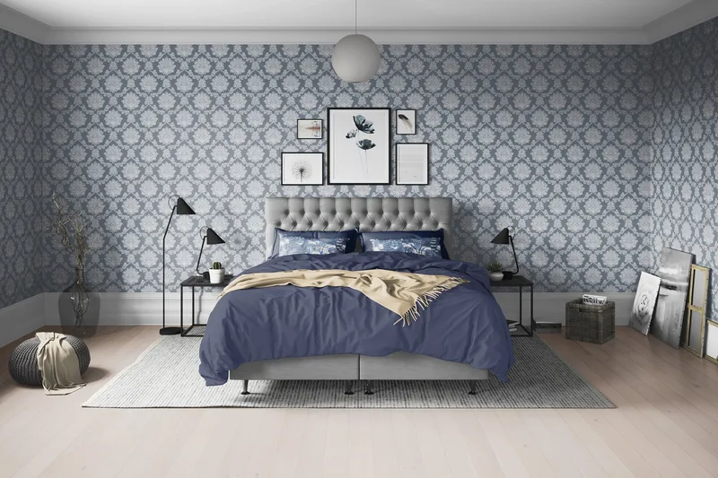 Joluma Sängpaket 160x200 Fast/Medium Grå (+Fler val) - Möbler - Sovrum - Sängar - Kontinentalsängar