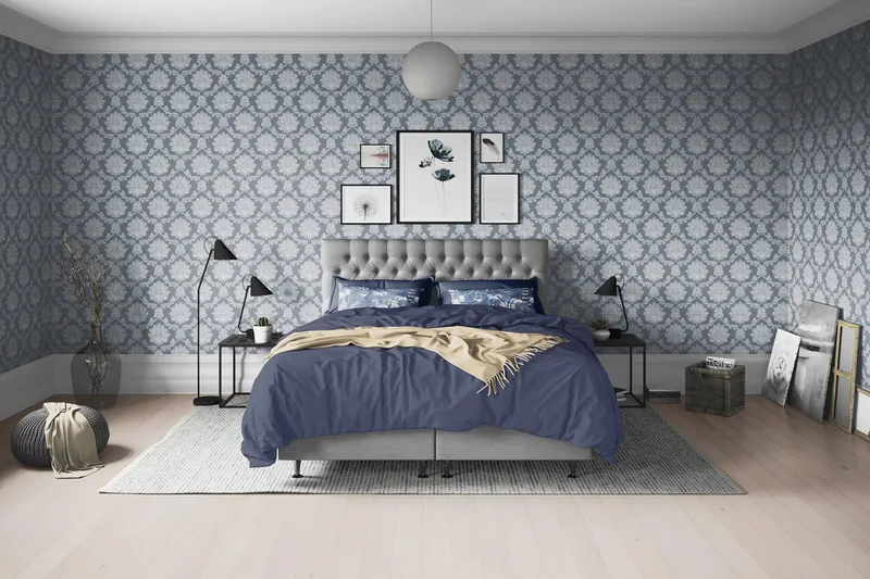 Joluma Sängpaket Fast 160x200 cm - (+Fler val) 160x200 cm Grå - Möbler - Sovrum - Sängar - Kontinentalsängar