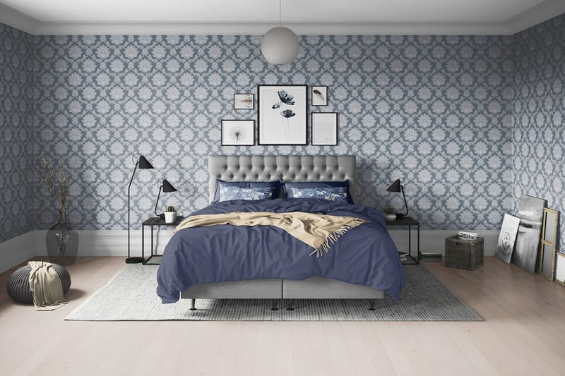 Joluma Sängpaket Fast 160x200 cm - (+Fler val) 160x200 cm Grå - Möbler - Sovrum - Sängar - Kontinentalsängar